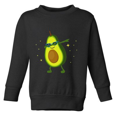 Dabbing Avocado Dabbing Fruit S Vegan Avocado Toddler Sweatshirt