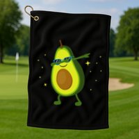 Dabbing Avocado Dabbing Fruit S Vegan Avocado Golf Towel