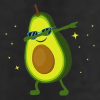 Dabbing Avocado Dabbing Fruit S Vegan Avocado Golf Towel