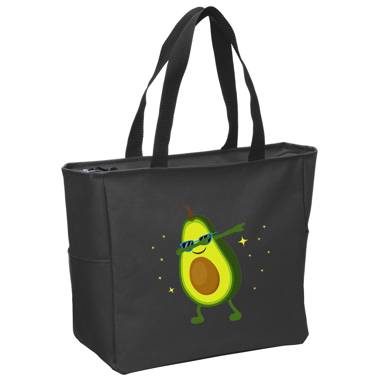 Dabbing Avocado Dabbing Fruit S Vegan Avocado Zip Tote Bag