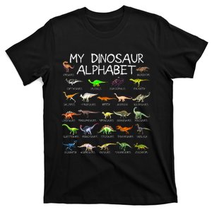 Dinosaur Alphabet Dino ABC For Kids Men Women Dinosaur T-Shirt