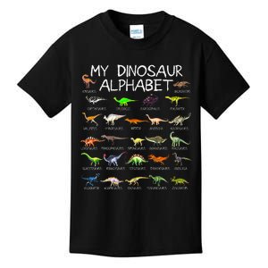 Dinosaur Alphabet Dino ABC For Kids Men Women Dinosaur Kids T-Shirt