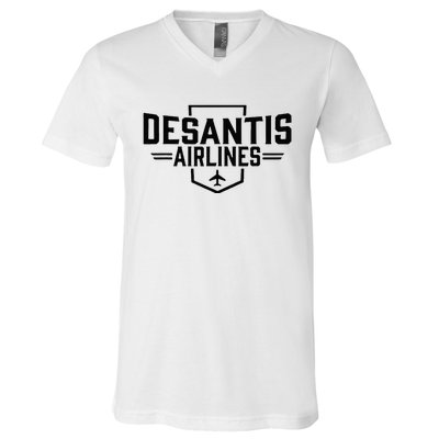 Desantis Airlines V-Neck T-Shirt