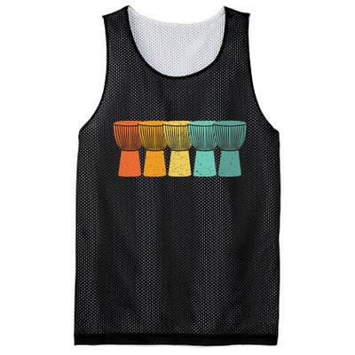 Djembe African Drums Retro Style Mesh Reversible Basketball Jersey Tank