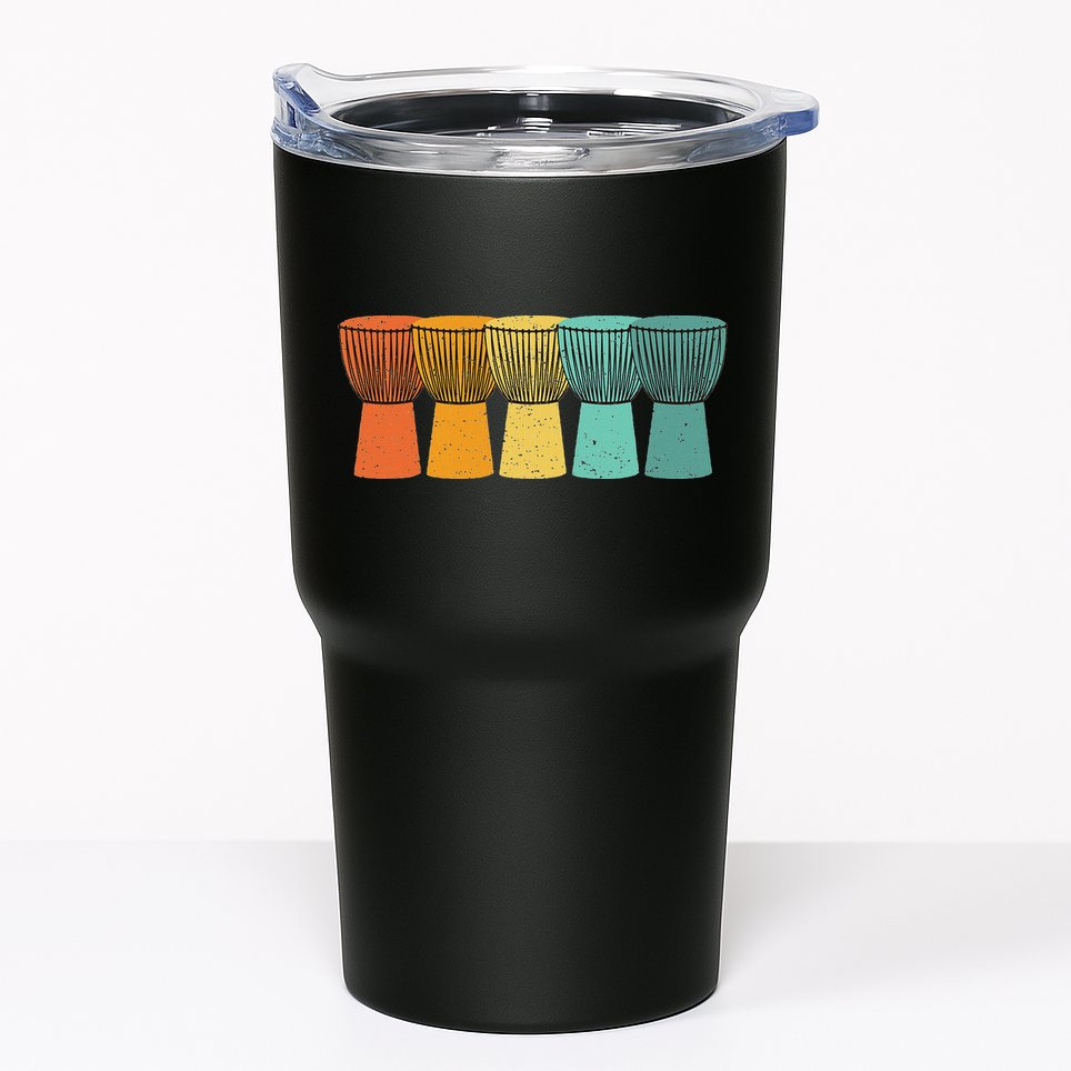 Djembe African Drums Retro Style Tumbler