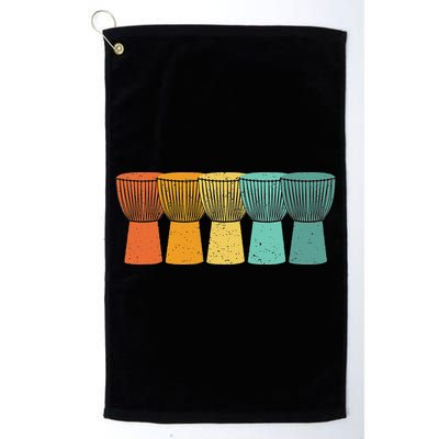 Djembe African Drums Retro Style Golf Towel