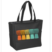 Djembe African Drums Retro Style Zip Tote Bag
