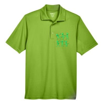 Dancing Aliens Dance Challenge Halloween Men's Origin Performance Pique Polo