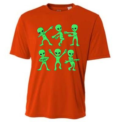 Dancing Aliens Dance Challenge Halloween Cooling Performance Crew T-Shirt