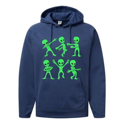 Dancing Aliens Dance Challenge Halloween Performance Fleece Hoodie