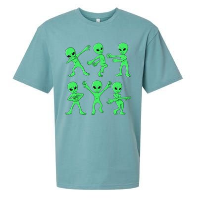 Dancing Aliens Dance Challenge Halloween Sueded Cloud Jersey T-Shirt