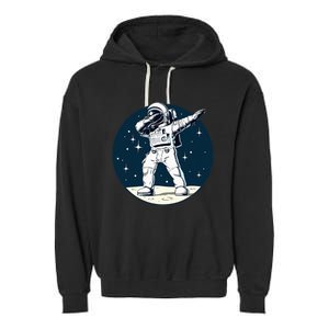 Dabbing Astronaut Dab Space Galaxy Gifts Garment-Dyed Fleece Hoodie