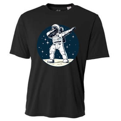 Dabbing Astronaut Dab Space Galaxy Gifts Cooling Performance Crew T-Shirt