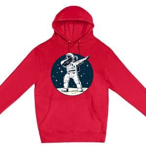 Dabbing Astronaut Dab Space Galaxy Gifts Premium Pullover Hoodie