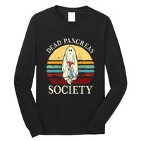 Diabetes Awareness Dead Pancreas Society Halloween Ghost Long Sleeve Shirt