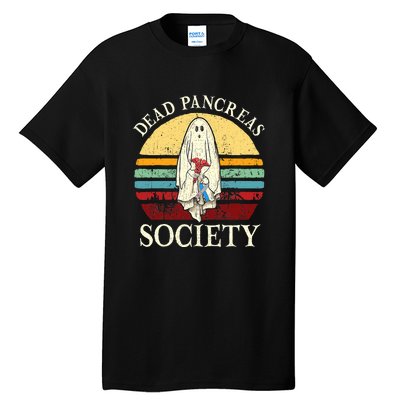 Diabetes Awareness Dead Pancreas Society Halloween Ghost Tall T-Shirt