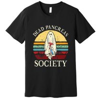 Diabetes Awareness Dead Pancreas Society Halloween Ghost Premium T-Shirt