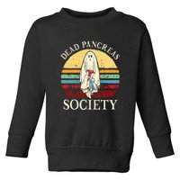 Diabetes Awareness Dead Pancreas Society Halloween Ghost Toddler Sweatshirt