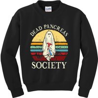 Diabetes Awareness Dead Pancreas Society Halloween Ghost Kids Sweatshirt