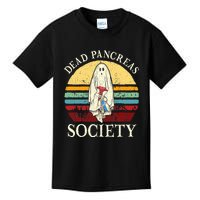 Diabetes Awareness Dead Pancreas Society Halloween Ghost Kids T-Shirt