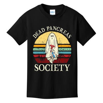 Diabetes Awareness Dead Pancreas Society Halloween Ghost Kids T-Shirt