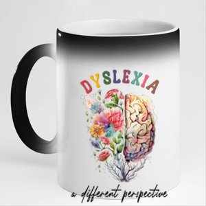 Dyslexia A Different Perspective Dyslexia Specialist Teacher 11oz Black Color Changing Mug