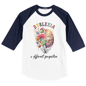 Dyslexia A Different Perspective Dyslexia Specialist Teacher Baseball Sleeve Shirt