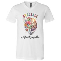 Dyslexia A Different Perspective Dyslexia Specialist Teacher V-Neck T-Shirt