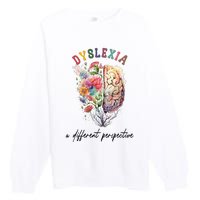 Dyslexia A Different Perspective Dyslexia Specialist Teacher Premium Crewneck Sweatshirt