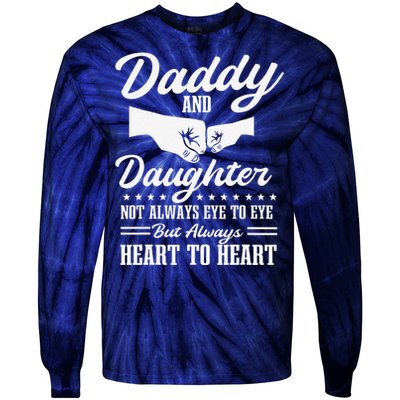 Dad And Daughter Father Love Fathers Day Tie-Dye Long Sleeve Shirt