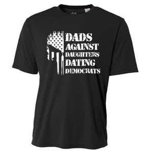 Dads Against Daughters Dating Democrats Patriotic Skull Cooling Performance Crew T-Shirt