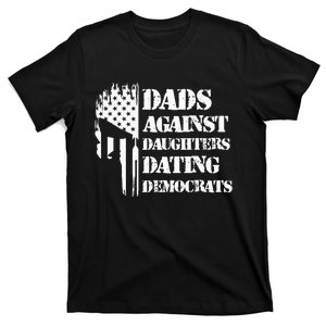 Dads Against Daughters Dating Democrats Patriotic Skull T-Shirt