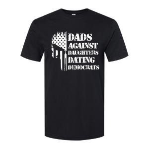 Dads Against Daughters Dating Democrats Patriotic Skull Softstyle CVC T-Shirt