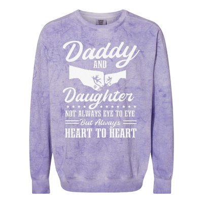 Dad And Daughter Father Love Fathers Day Colorblast Crewneck Sweatshirt