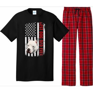 Dogo Argentino Dad Dog Lover American Flag Usa Pride Pajama Set