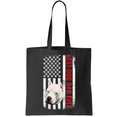 Dogo Argentino Dad Dog Lover American Flag Usa Pride Bag