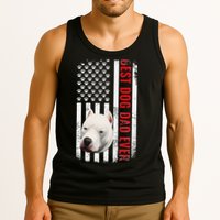 Dogo Argentino Dad Dog Lover American Flag Usa Pride Tank Top