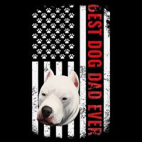Dogo Argentino Dad Dog Lover American Flag Usa Pride Tank Top