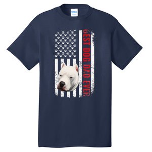 Dogo Argentino Dad Dog Lover American Flag Usa Pride Tall T-Shirt