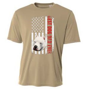 Dogo Argentino Dad Dog Lover American Flag Usa Pride Cooling Performance Crew T-Shirt