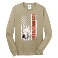 Dogo Argentino Dad Dog Lover American Flag Usa Pride Tall Long Sleeve T-Shirt