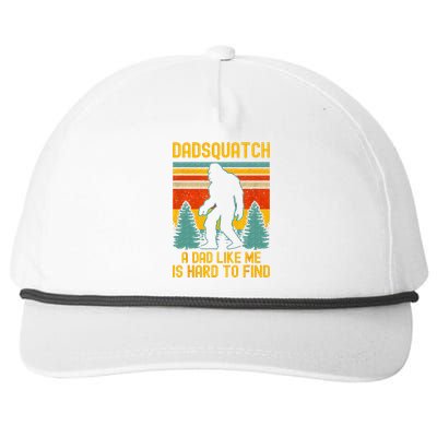 Dadsquatch A Dad Like Me Is Hard To Find Bigfoot Dad Snapback Five-Panel Rope Hat