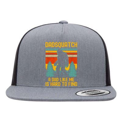 Dadsquatch A Dad Like Me Is Hard To Find Bigfoot Dad Flat Bill Trucker Hat