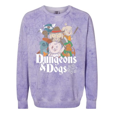 Dungeons And Dogs Colorblast Crewneck Sweatshirt