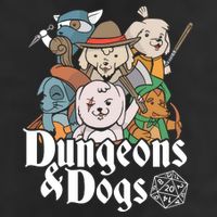 Dungeons And Dogs 7 Panel Mesh Trucker Snapback Hat