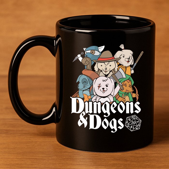 Dungeons And Dogs 11oz C Handle Ceramic Mug