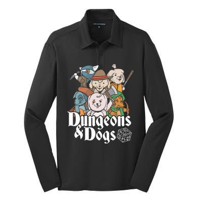 Dungeons And Dogs Silk Touch Performance Long Sleeve Polo