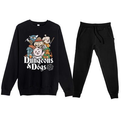 Dungeons And Dogs Premium Crewneck Sweatsuit Set