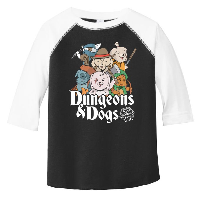 Dungeons And Dogs Toddler Fine Jersey T-Shirt