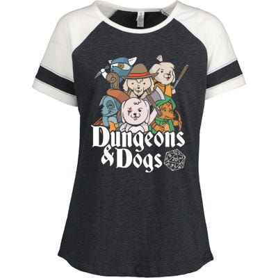 Dungeons And Dogs Enza Ladies Jersey Colorblock Tee